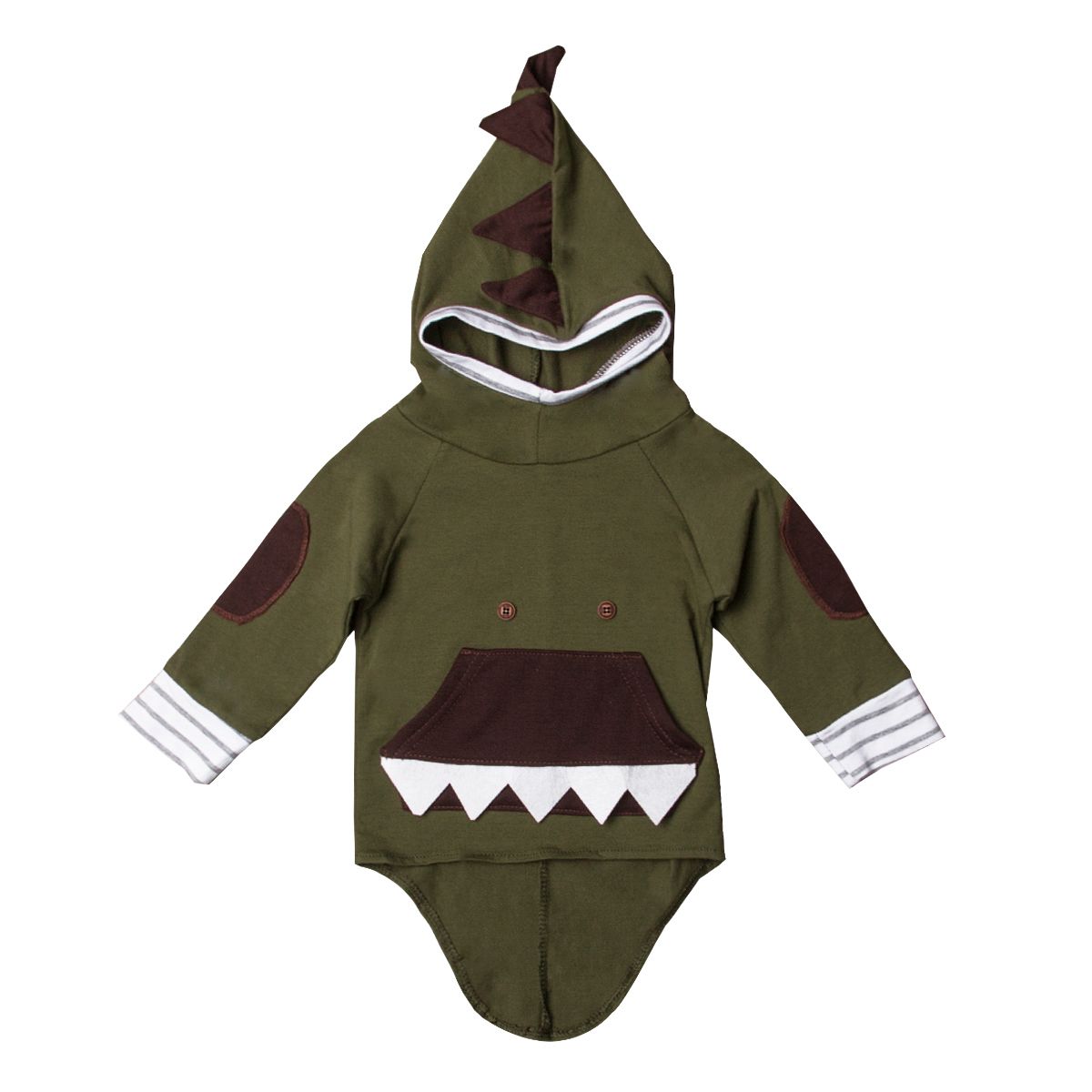 Infant Newborn Boys Warm Outerwear Hooded Coat Winter Jacket Clothes Dinosaur