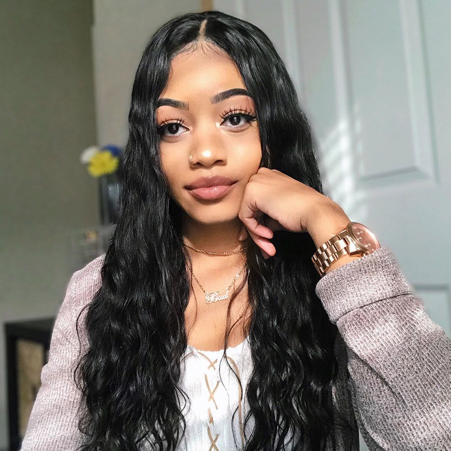 Mongolian Lace Front Human Hair Wigs For Black Women Loose Deep Wave Remy Hair Wig Preplucked Mongolian Lace Front Human Hair Wigs For Black Women Loose Deep Wave Remy Hair Wig Preplucked