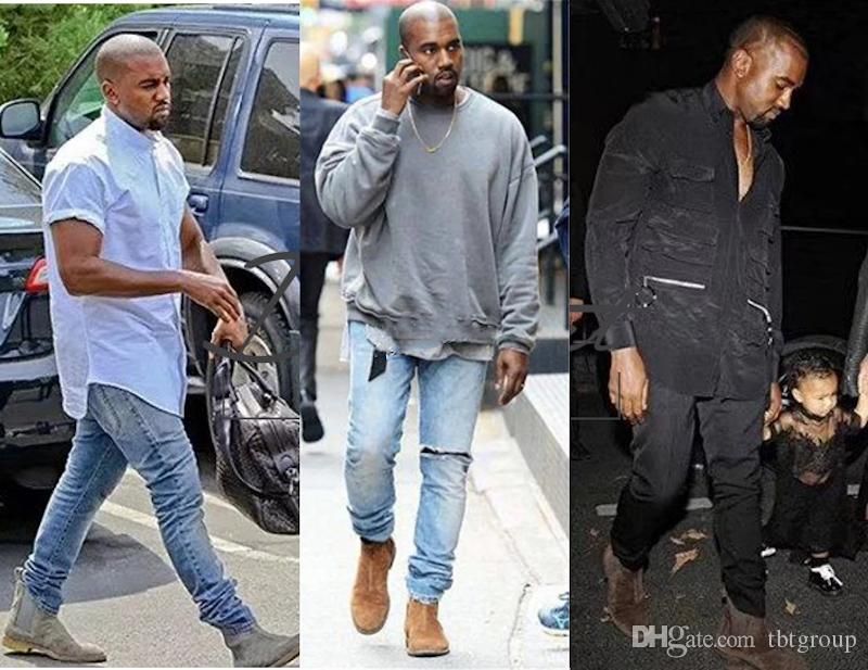 kanye west suede boots