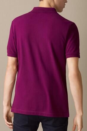 black and purple polo shirt