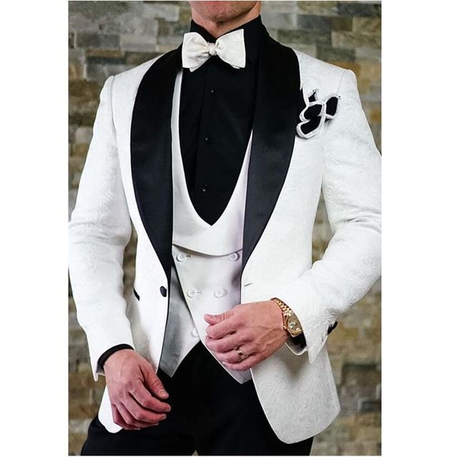 lace wedding suit