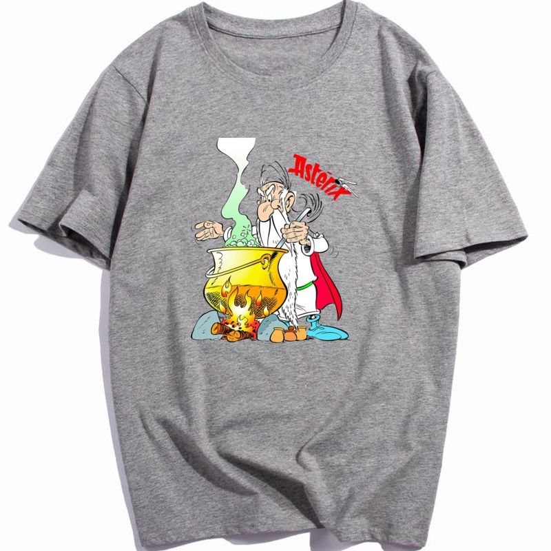 Old School Astérix Obélix BD Print T-shirt tshirt homme femme
