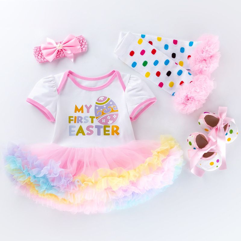 Ropa De Pascua Para Niñas Bebés Trajes Mi Primer Traje De Falda De Tutú De  Pascua + Zapatos + Calentador De Piernas + Diadema / Set Ropa Para Niños  Z11 De 2,55 € | DHgate