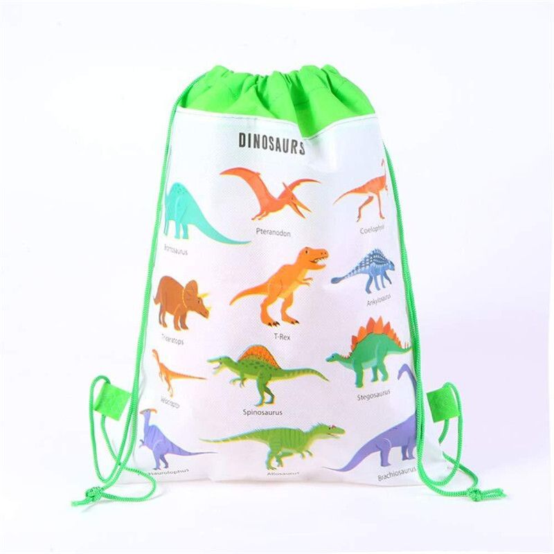dinosaur drawstring backpack