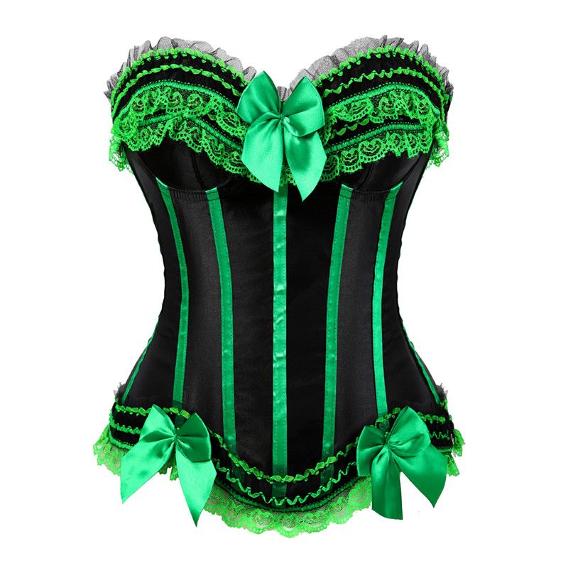 Compra Bustiers Corsets Sapubonva Sexy Señoras Corsé Zip Estilo Vintage  Overbust Lace Pinstripe Bustier Burlesque Tops Lencería Victorian Korsett  Barato | Entrega Rápida Y Calidad | Es.Dhgate