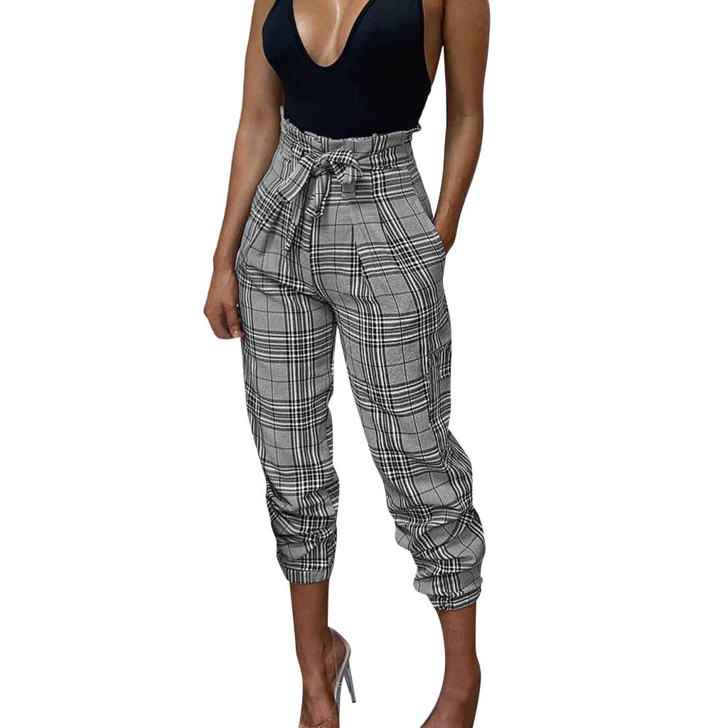 Acquistare Casual Bow Lattice Allentati Pantaloni Lunghi Vita Alta  Allentato Cinghia Delle Donne Di Nuova Estate Gamba Larga A Righe  Elasticizzato Pantaloni #Ju Economico | Consegna Veloce E Qualità |  It.Dhgate
