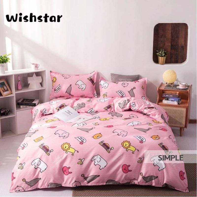 pink star bedding single