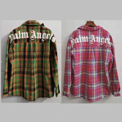 palm angels women's checked shirt