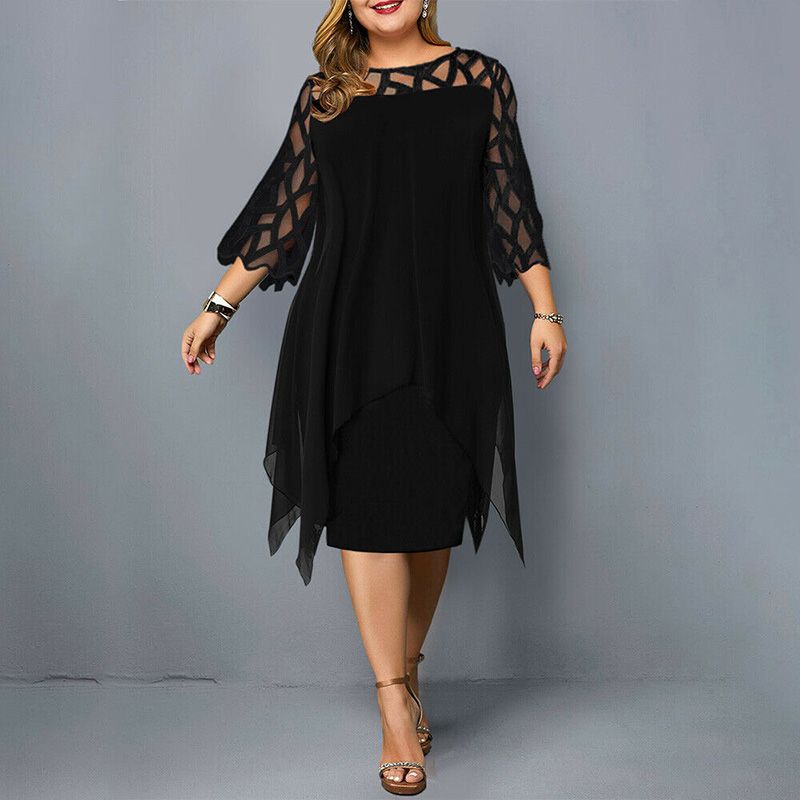 semi formal dress for plus size ladies