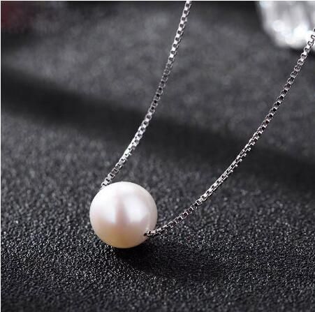 single pearl choker necklace gold chain