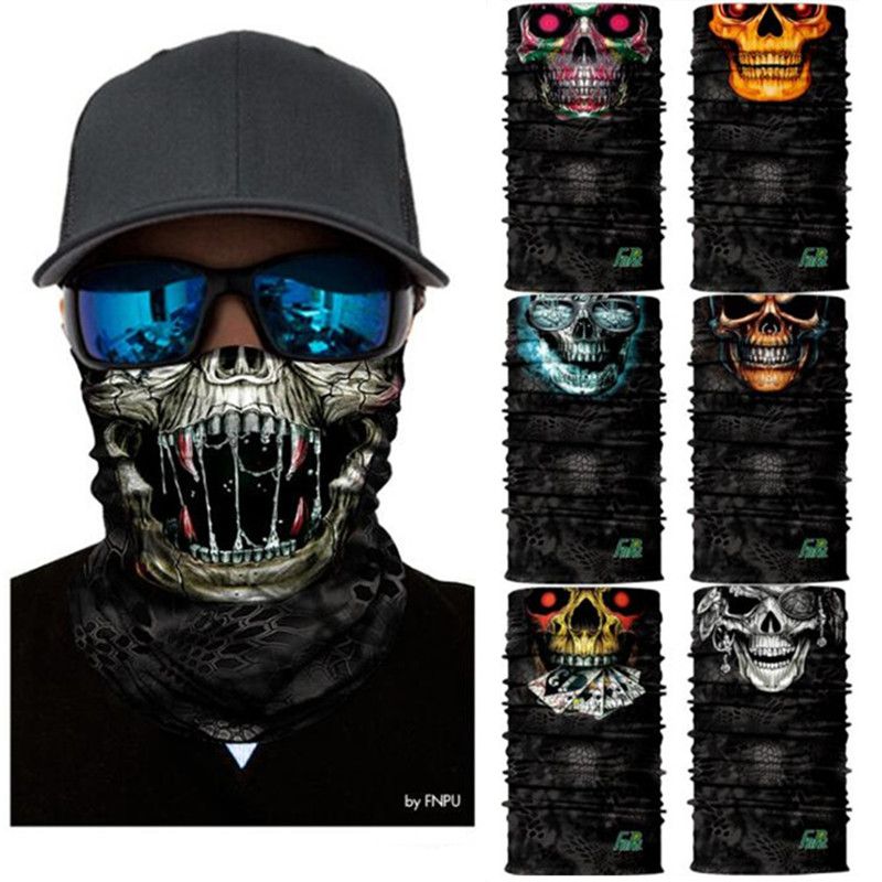Magic Headwear Monkey Skull Outdoor Scarf Headbands Bandana Mask Neck Gaiter Head Wrap Mask Sweatband 