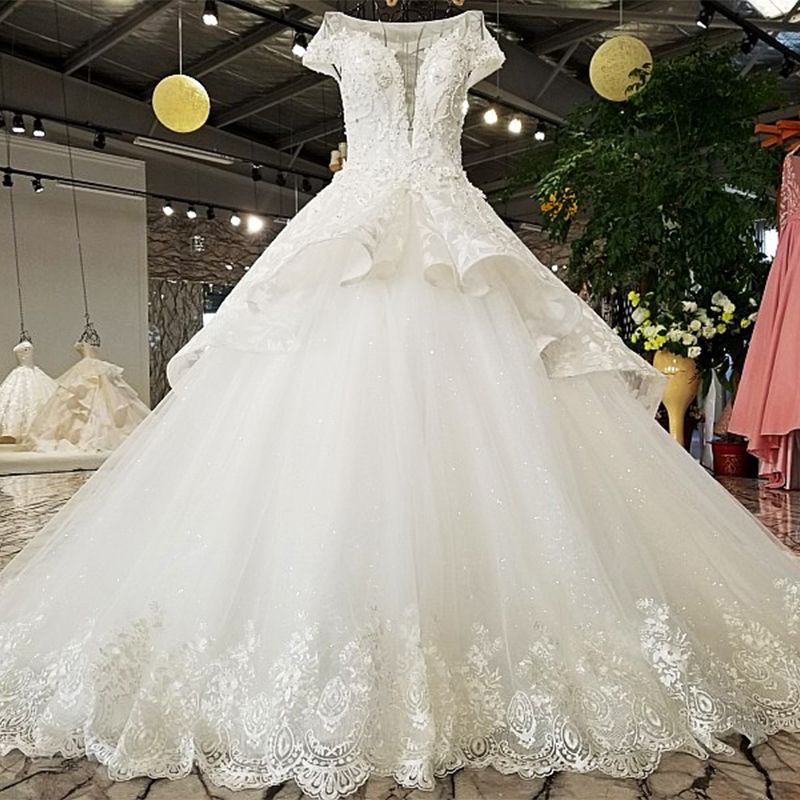 two layer wedding dress