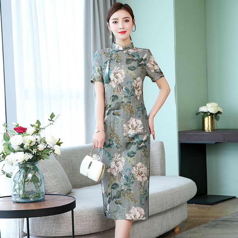 linen cheongsam