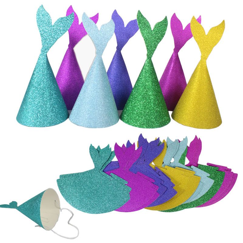 mermaid birthday hat festival party birthday party supplies mermaid cap decoration hot sale hw79 make birthday hat make birthday hats from easefit 41 24 dhgate com dhgate com