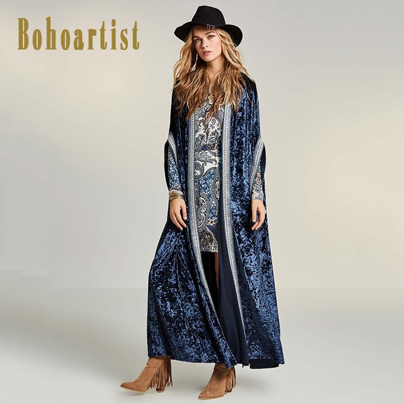 boho long coat