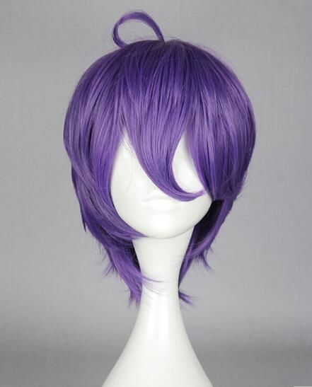 Cosplay Kasenkanesada Short Purple Straight Lolita Party Men