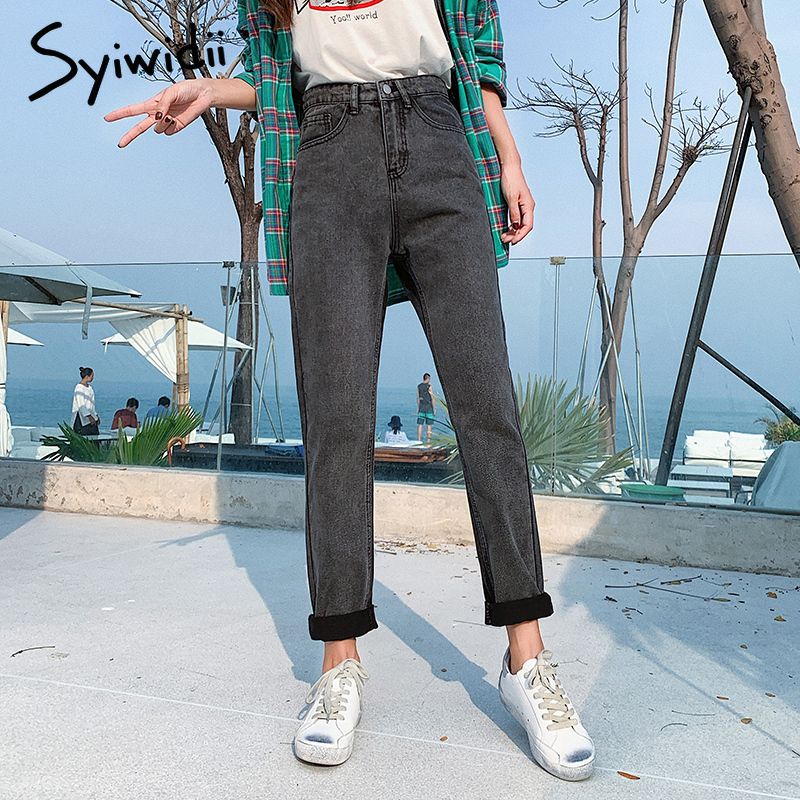 plus size gray jeans
