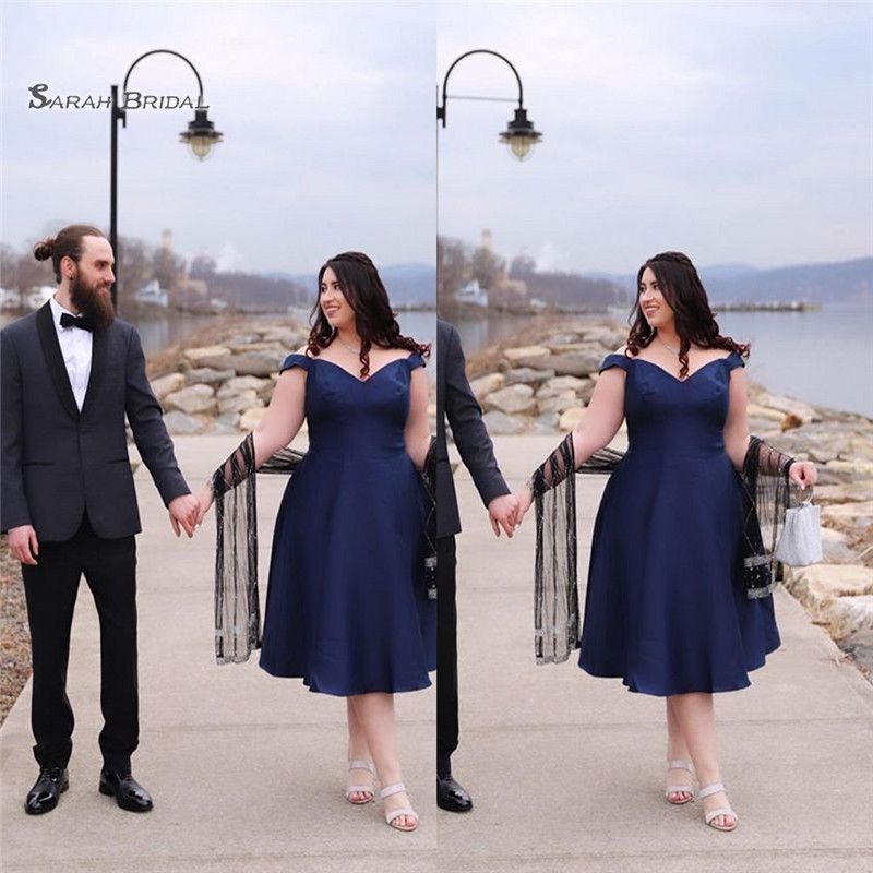 plus size a line cocktail dresses