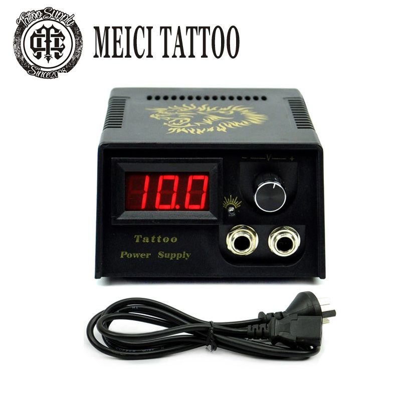 Attent Knuppel spier Pro Black Casting LCD Digital Tattoo Power Supply Machine Golden Lion  Design + Plug For Tattoos Gun Work From Top4tattoo, $14.07 | DHgate.Com