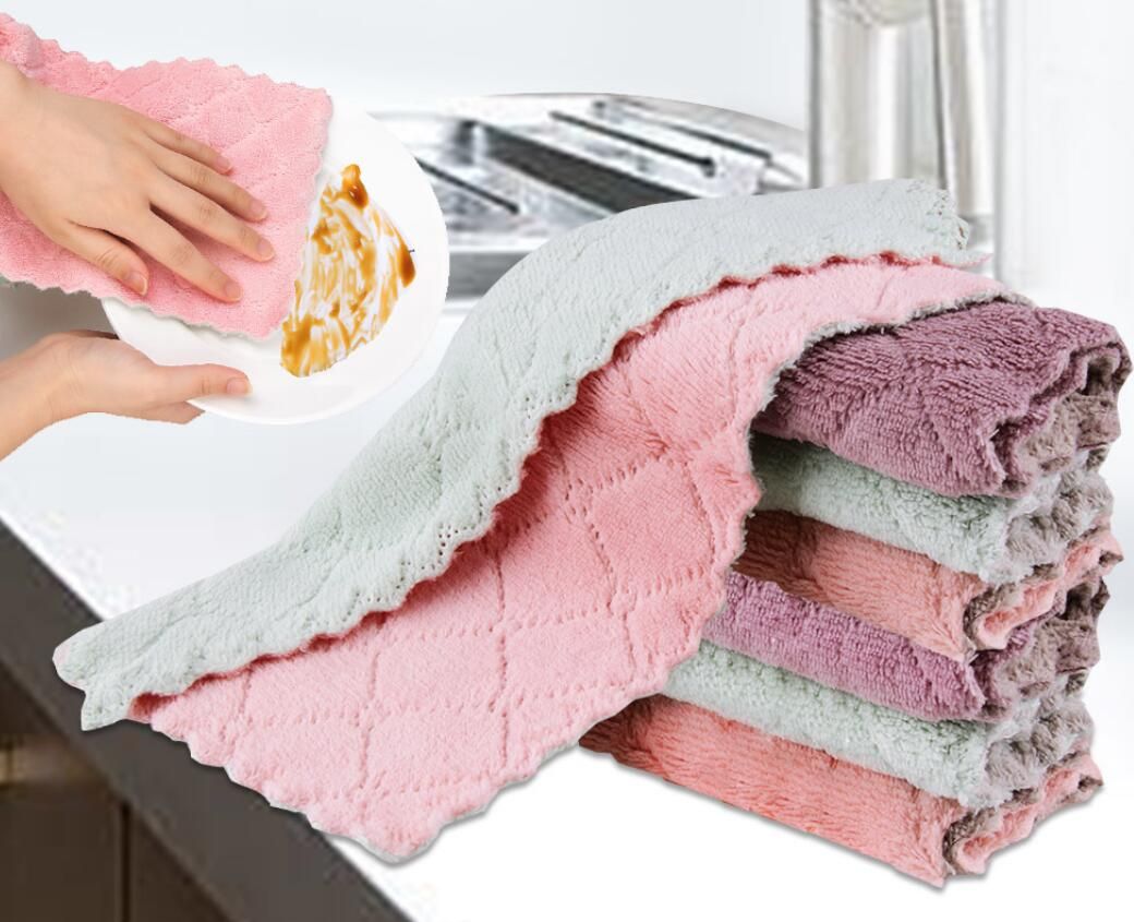 Discount 24lot Home Super Absorbent Microfiber Towels Kitchen Thicker