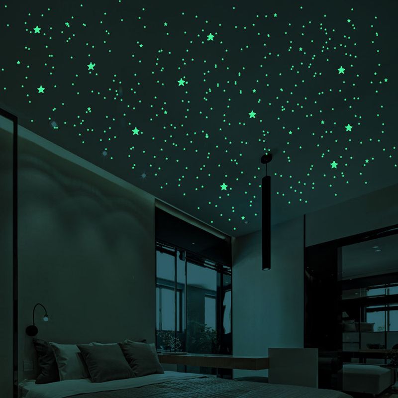 407Pcs Glow In The Dark Star Wall Stickers Round Dot Luminous Kids Room ox 407Pcs Glow In The Dark Star Wall Stickers Round Dot Luminous Kids Room ox