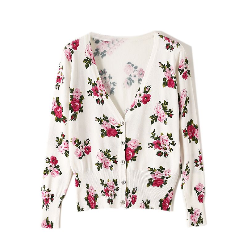 floral print cardigan sweaters