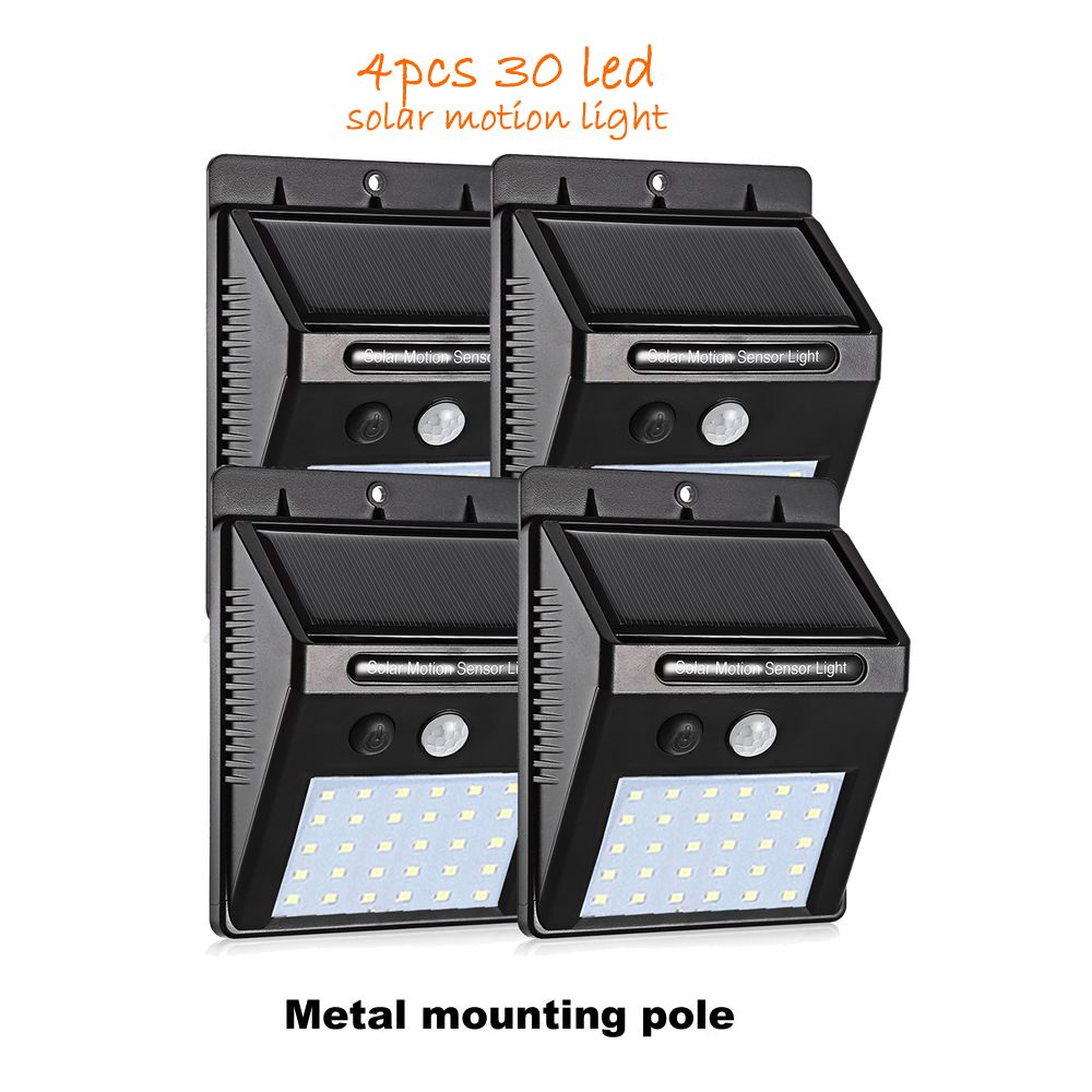 Accionada solar de luz LED de pared del sensor de movimiento PIR 3Modes seguridad impermeable IP65 calle 2842 reflector de la lámpara al aire libre Patio Jardín Escalera 28LED solar 