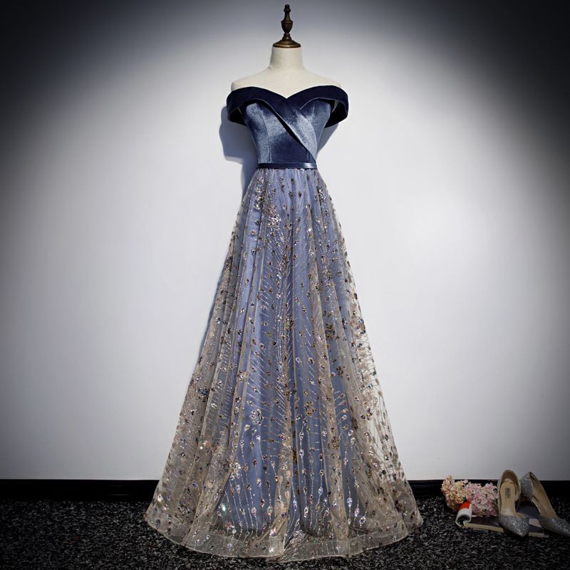 Compra Fashion Royal Blue Timbet Vestidos De Noche 2020 Largo Off Hombro  Una Línea Sweetheart Arabe PROM PRICE VITAS FORMAL VESTIDO DE NOIVA Barato  | Entrega Rápida Y Calidad | Es.Dhgate