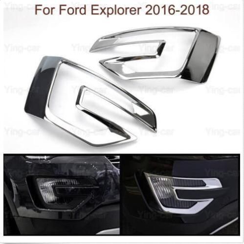 Black Chrome Rear Tail Light Lamp Frame Cover Trim 2016-2018 For Ford Explorer Black Chrome Rear Tail Light Lamp Frame Cover Trim 2016-2018 For Ford Explorer