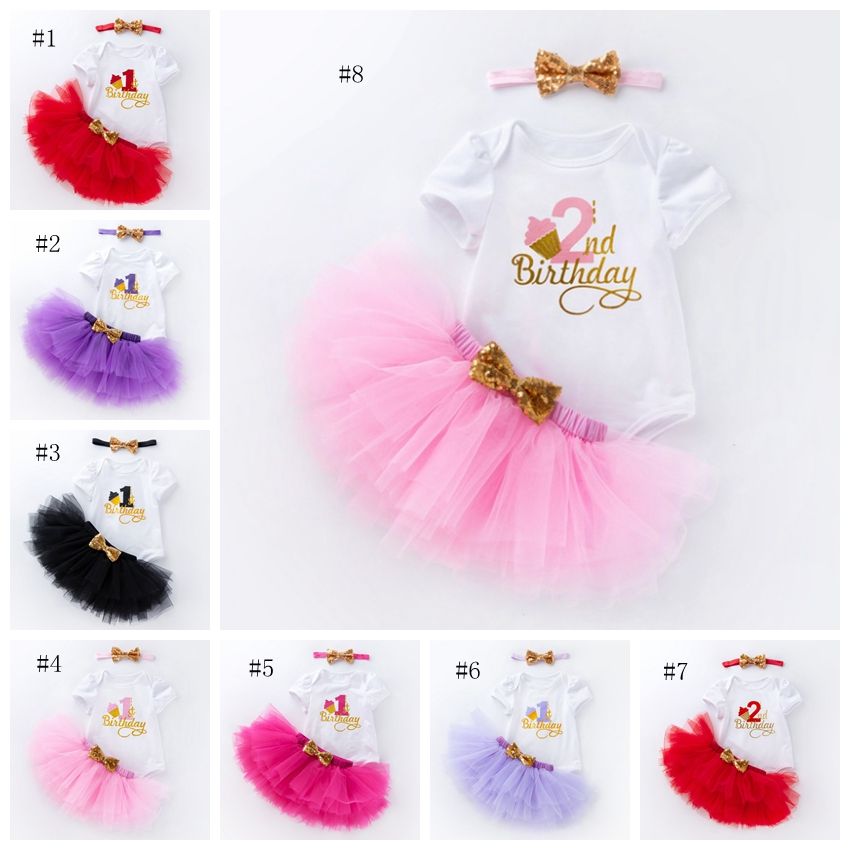 Acheter Bebe Filles Vetements 1er Anniversaire Infantile Barboteuse Jupes Bandeau Ensembles Enfant Fille Tutu Tenue Bebe Vetements 12 Modeles Dw4242 De 6 42 Du China1zhan Fr Dhgate Com