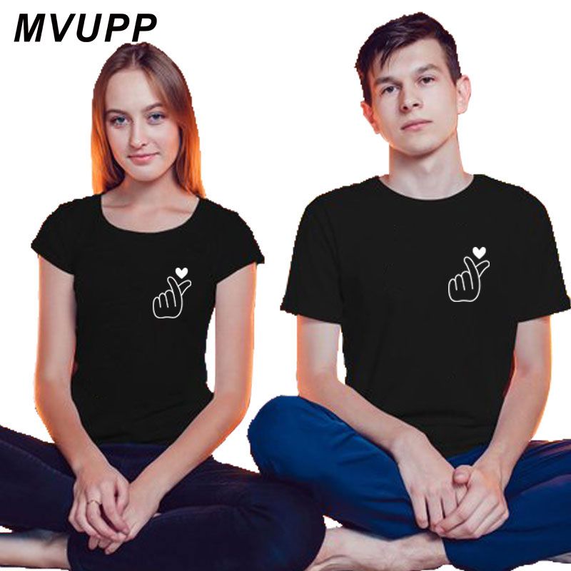 Wonderbaarlijk Finger Heart Couple T Shirt For Men And Women Clothes Best Friends PL-47