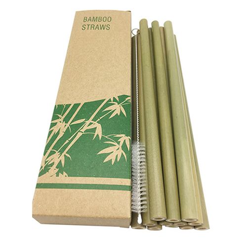 Paglie di bambù verde