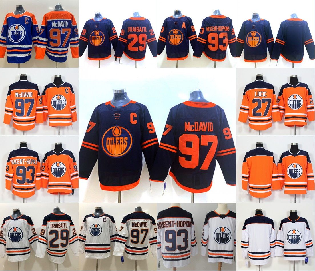 2020 97 Connor McDavid Edmonton Oilers 2019 2020 Third Jersey 29 Leon