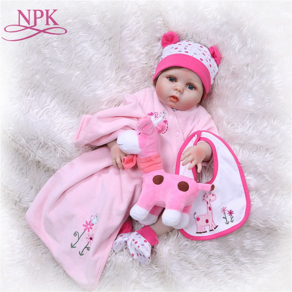 Npk Full Body Silicone Reborn Baby Doll Kids Playmate Gift For Girls Baby Girl Alive Soft Toys For Bouquets Doll Bebes Reborn Y200111 Collectible Baby