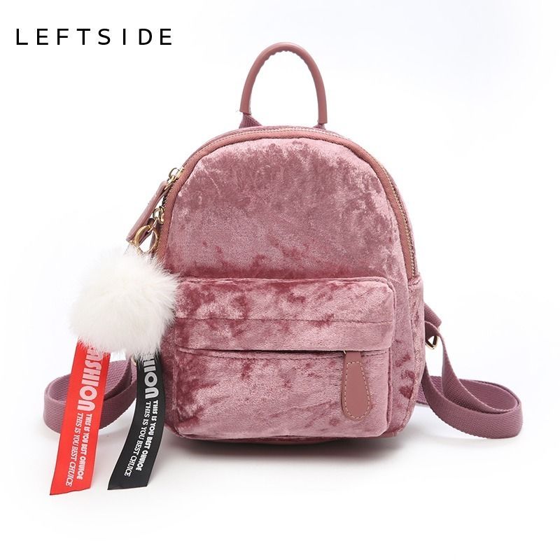 Leftside Mini Velvet Backpack Bag Female Cute Backpacks High Quality Back Pack For Girls Gift Womens Small Backpack Korean Mesh Backpack Justice Backpacks From Jerry06 13 57 Dhgate Com