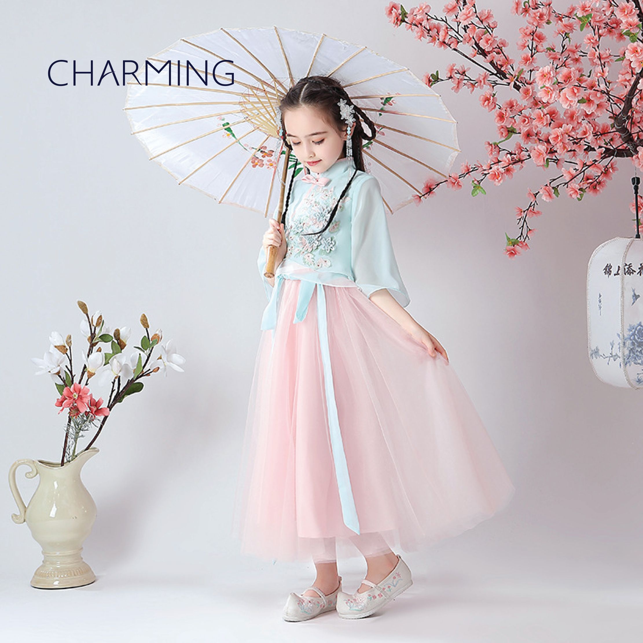 Childrens Chinese Style Dress Girls Holiday Dress Pretty Dresses For Girl  Kids Party Dresses Beautiful Dresses For Girls From Changminhu, $58.34