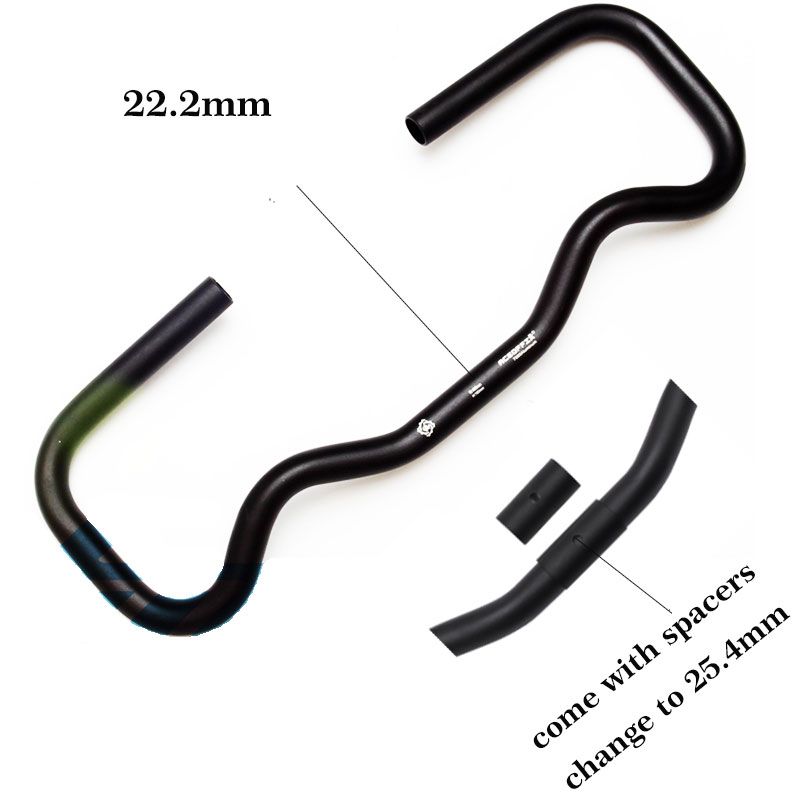 AGEKUSL Bike P Handlebar For Brompton Bicycle S//M//P Type Stem Cruiser Bar 25.4mm