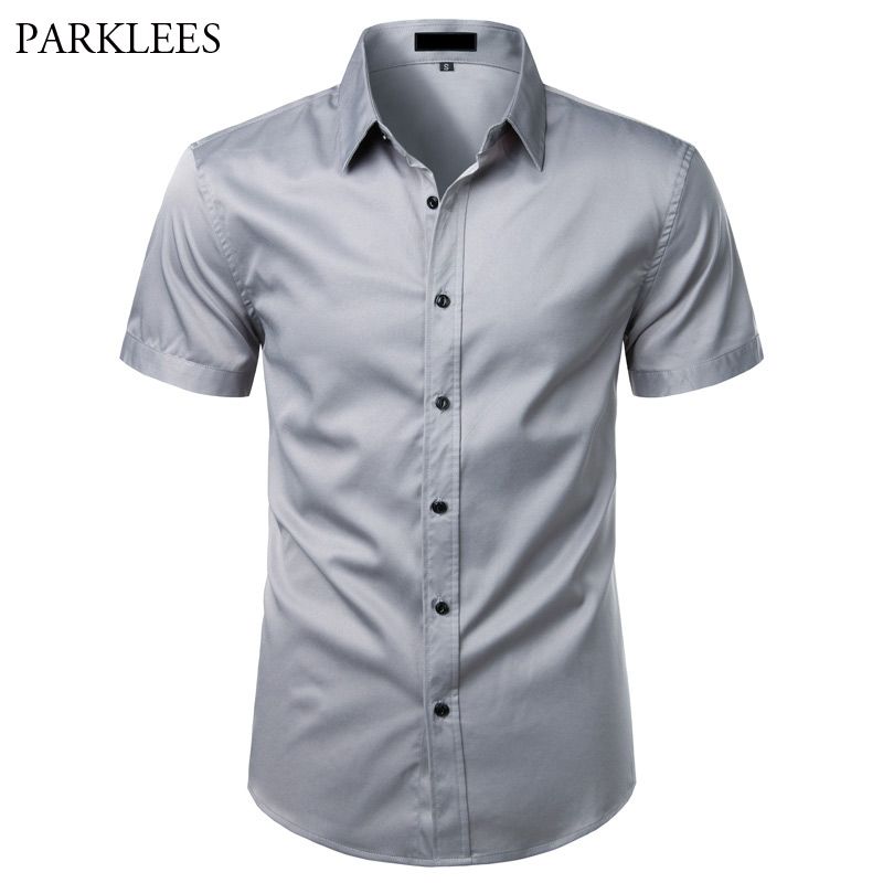 camisas grises para hombre