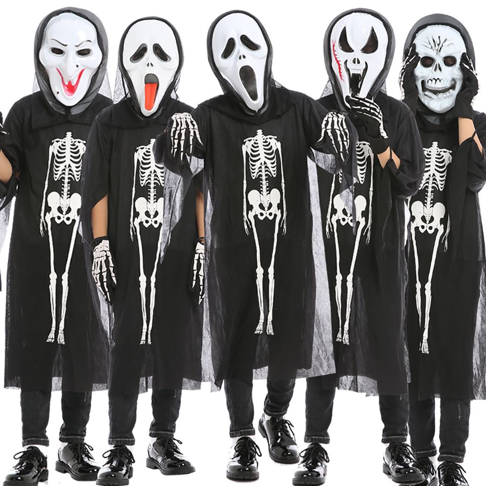 Children Adult Family Skeleton Cosplay Black Skull Scream Female Male Ghost Halloween Costume Cosplay Anime Witch Long Tongue Children Adult Family Skeleton Cosplay Black Skull Scream Female Male Ghost Halloween Costume Cosplay Anime Witch Long Tongue