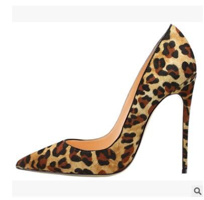 Dark Leopard Print Suede