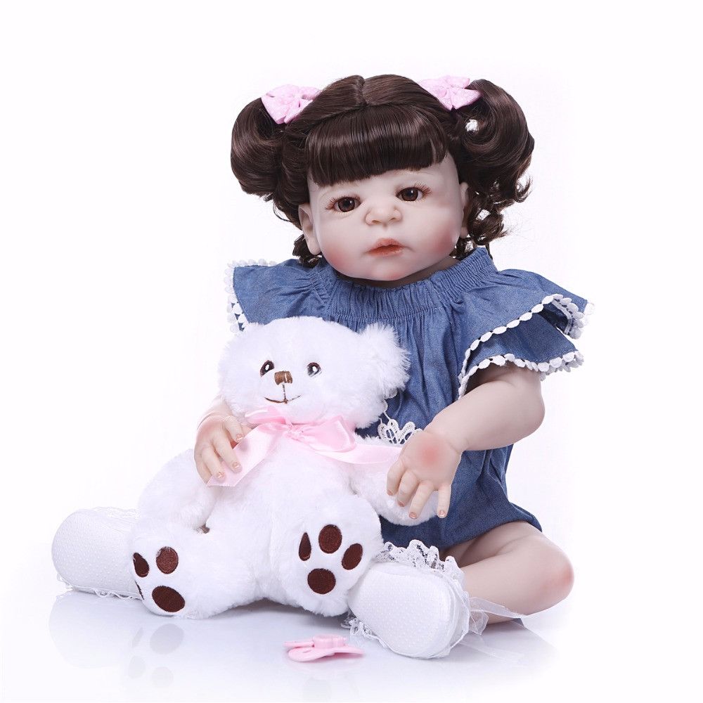 Bebe Reborn New Hairstyle Girl Doll Full Silicone Body Lifelike Bebe Reborn Princess Girl Doll Handmade Baby Toy Kids Gifts From Lisa012, $79.39 | Dhgate.com