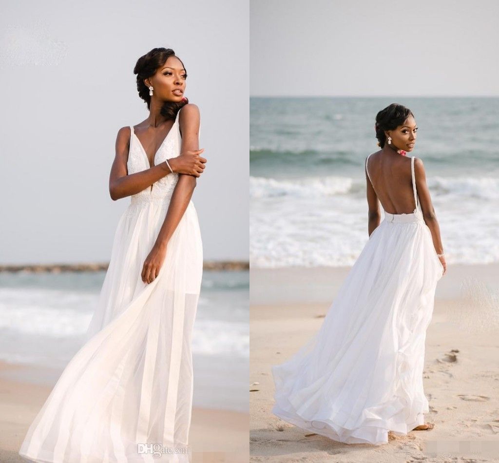 black beach wedding dress