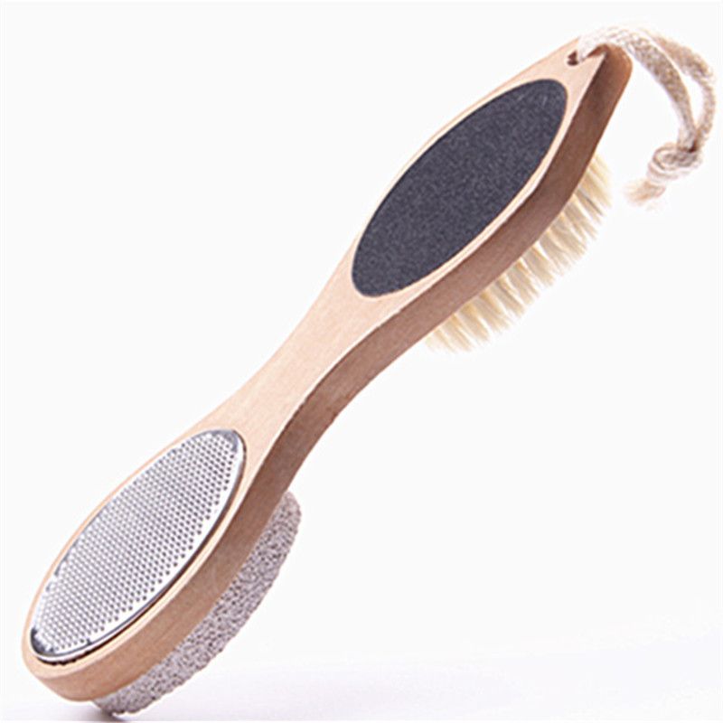 2020 4 In 1 Foot Brush Pumice Stone Steel File Callus Reducer Foot