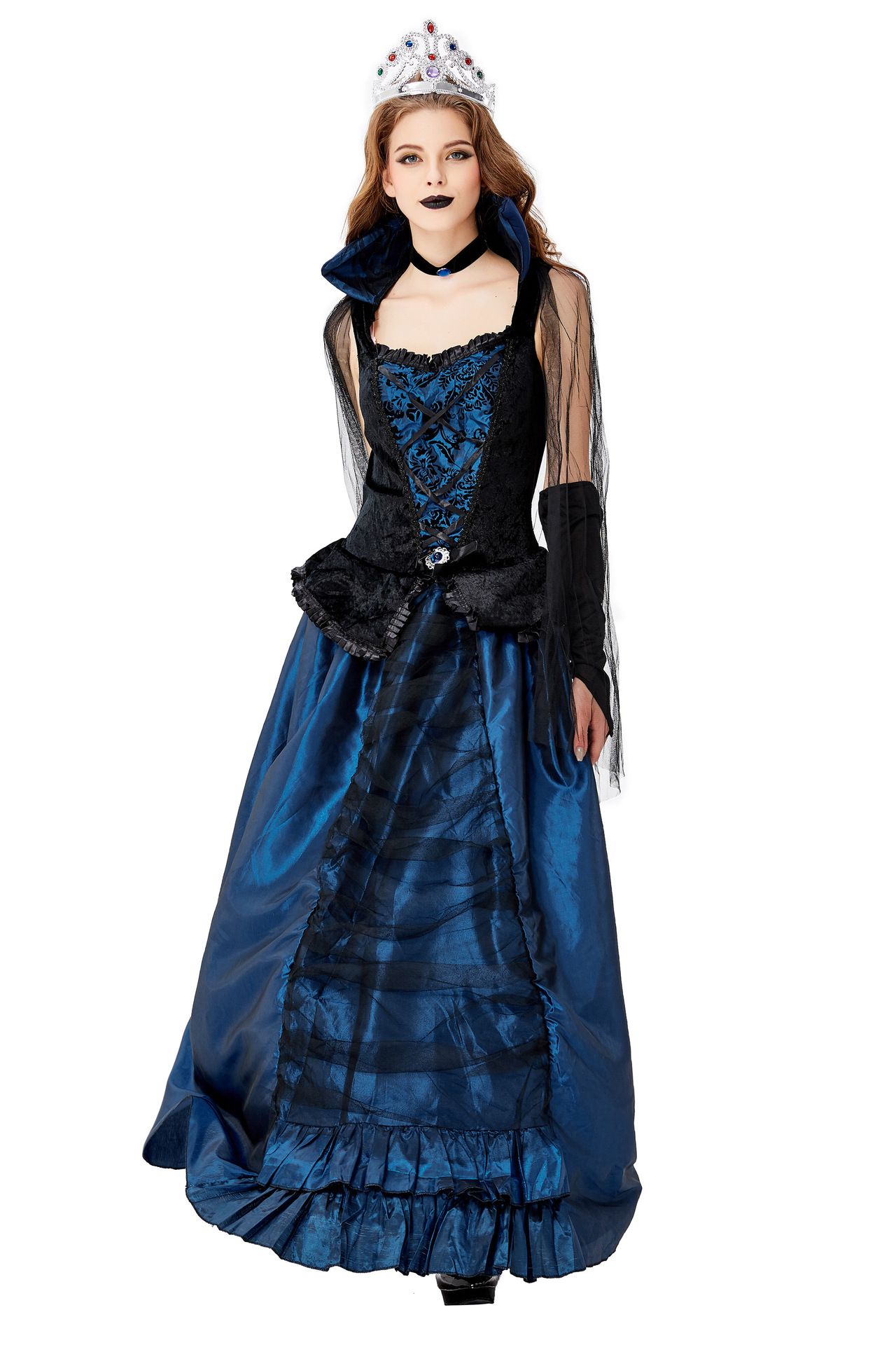 Nuevo vestido de corte de Halloween Disfraz de vampira Myth Goddess para mujer Evento de fiesta Nuevo vestido de corte de Halloween Disfraz de vampira Myth Goddess para mujer Evento de fiesta