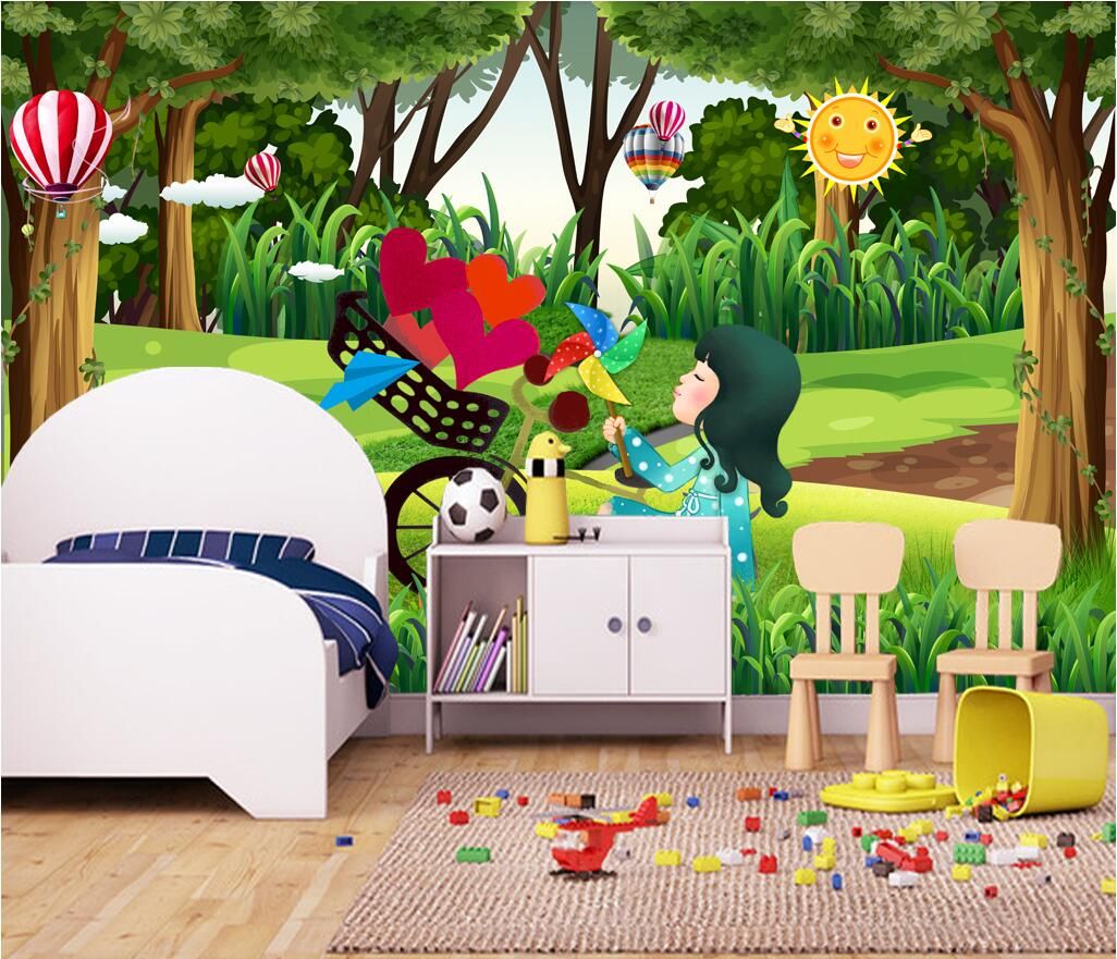 Grosshandel 3d Tapete Kundenspezifisches Foto Vlies Wandbild Schone Wald Wald Wiese Landschaft Kinderzimmer Kinderzimmer Tapete Fur Wande 3 D Von Wdbh1 11 73 Auf De Dhgate Com Dhgate