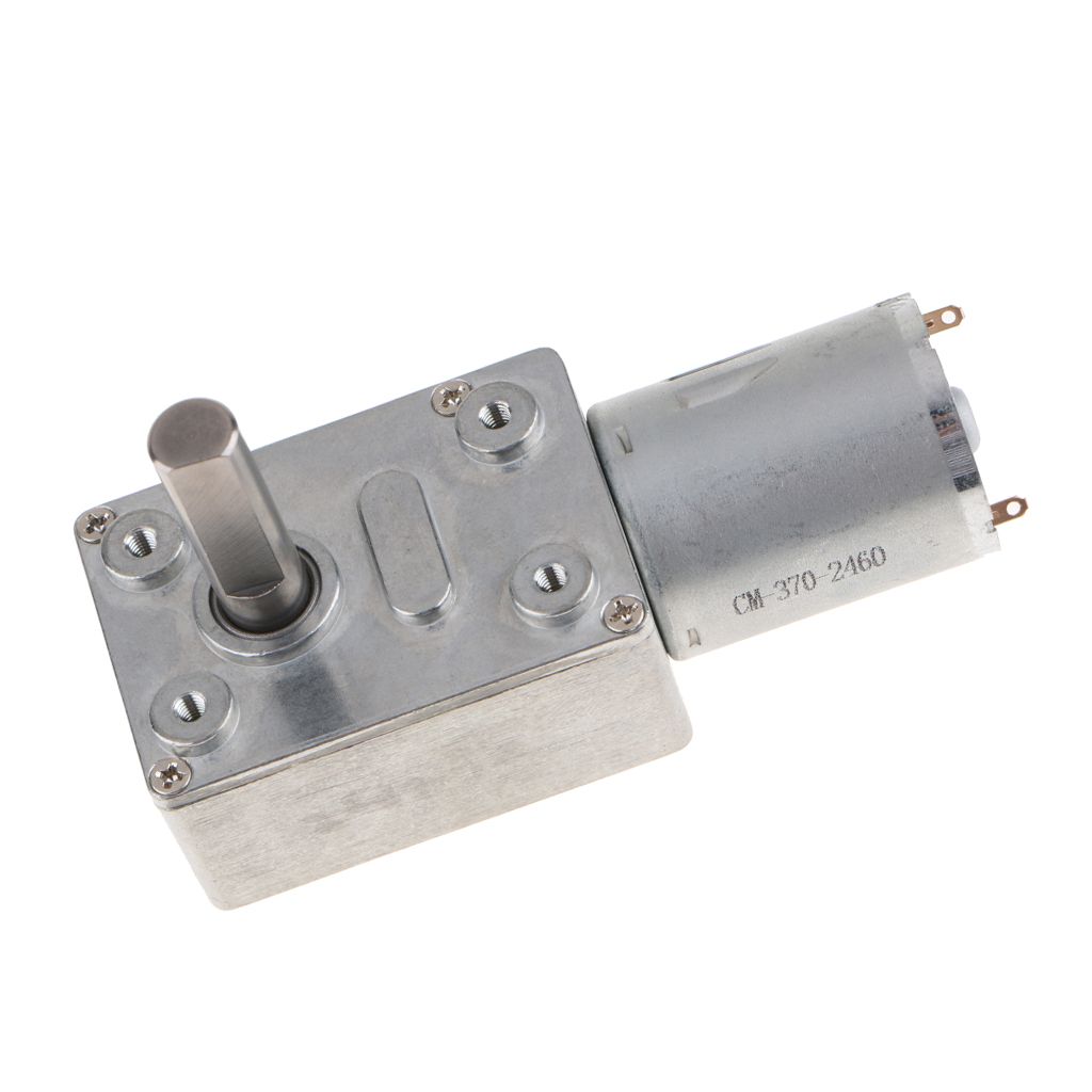 6V Self-locking Motor Reversible High Torque Turbo Geared Motor 10//18//40RPM