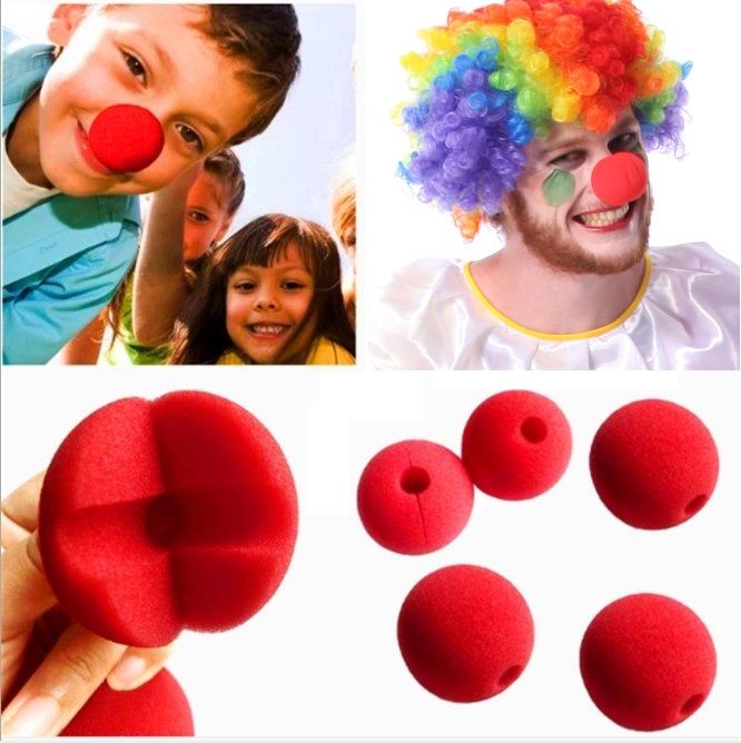 Clown Nose Red Sponge Fancy Dress Costume Accessory