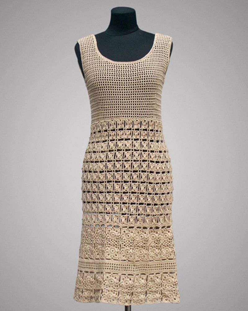 cotton crochet dress