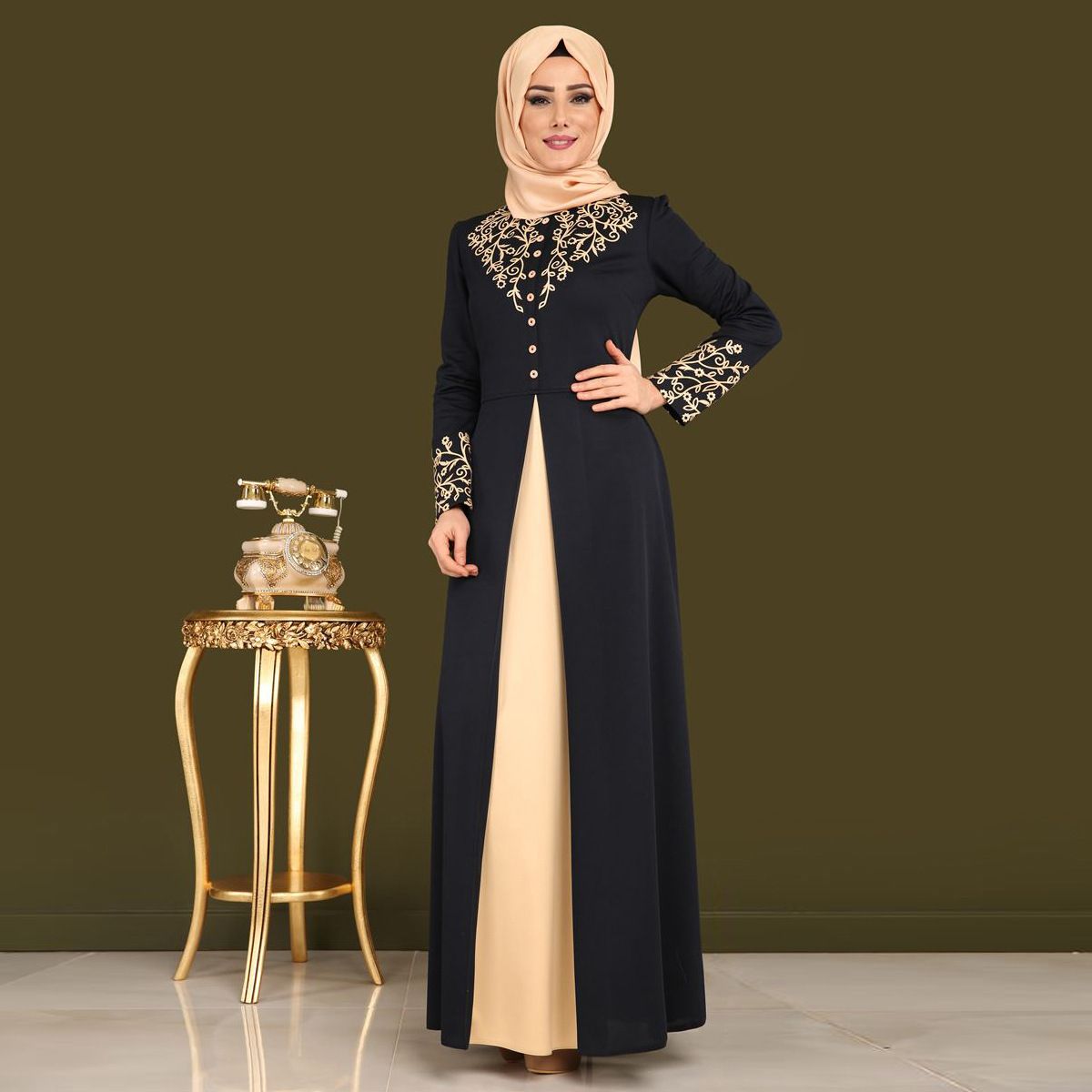 Acquistare Abito Stampato 9008 Vestito Di Abito Da Stampa Caldo  Mediorientale Femminile Nuovo Vestito Musulmano Abiti Musulmani, i  Opzionali, Spedizione Gratuita Economico | Consegna Veloce E Qualità |  It.Dhgate