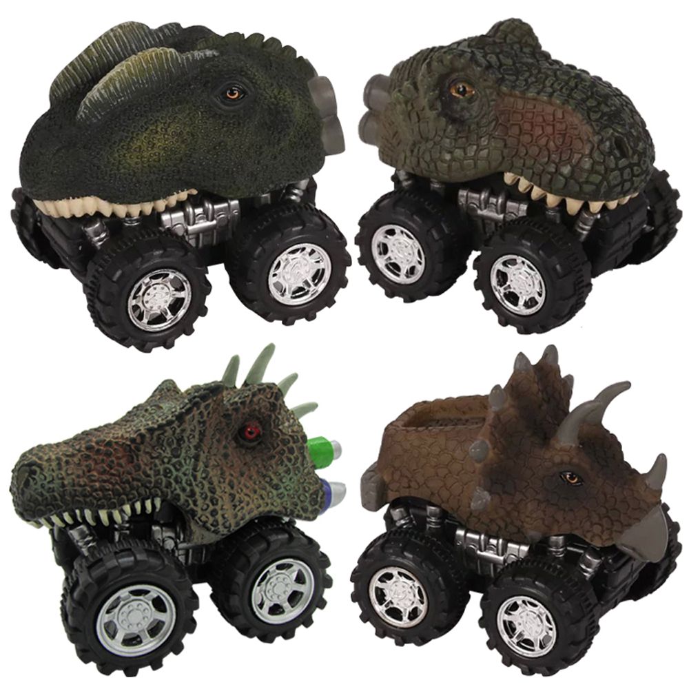 dinosaur pull back car